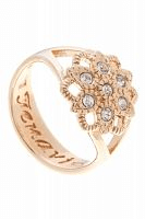 Позолоченное кольцо с кристаллами Swarovski Жасмин